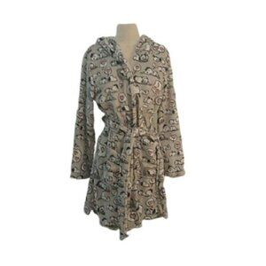 Peanuts Snoopy Hooded Bath Robe Heart Wedding S/M